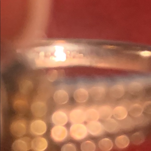 14 kt and Silver blue topaz ring size 7 - Picture 5 of 5